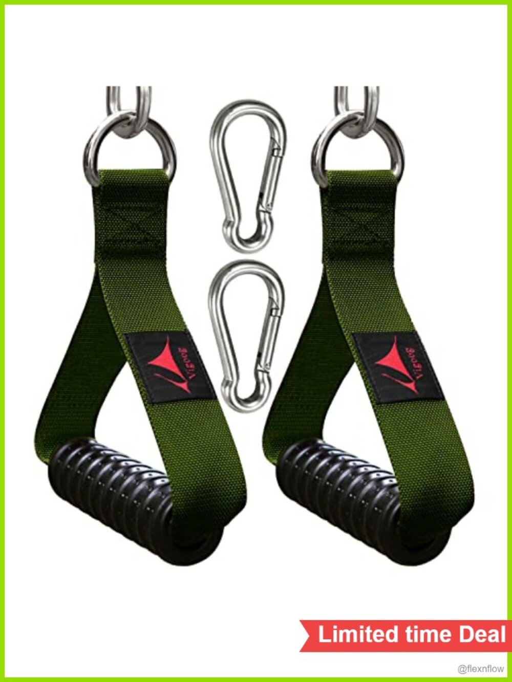 Heavy Duty Cable Machine Exercise Handles Resistance Band Grip Attachments